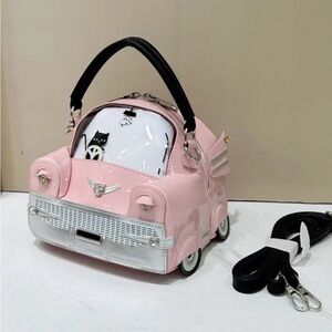 Pink Car-Shaped Handbag